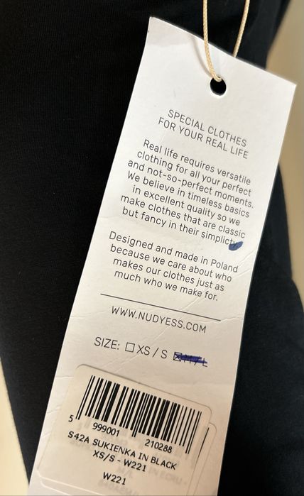 Nudyess mala czarna sukienka unikat