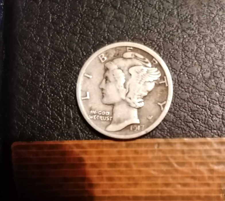 10 centów 1917 rok srebro