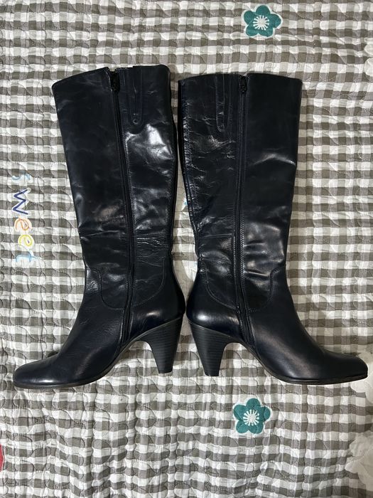 Шкіряні сапоги осінь весна