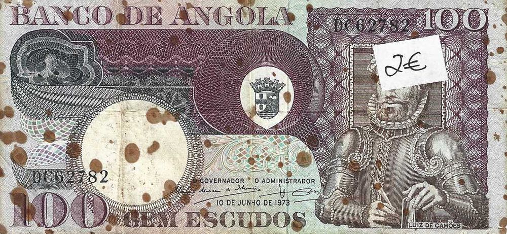 Notas antigas - Angola