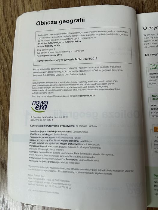 Oblicza geografii 1, podręcznik, zakres rozszerzony