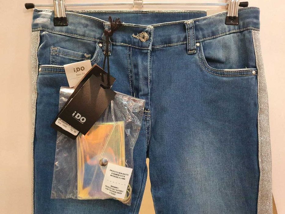 Джинсы IDO 152 slim fit 38 новые, голубые Идо слим фит