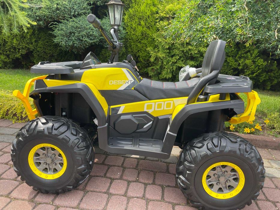 NOWY DUŻY Quad na Akumulator XMX607 4x45 Wat 12V + PILOT + USB + SKÓRA
