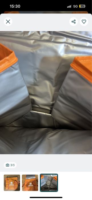 Saco térmico transporte entrega comida Grubhub - Novo