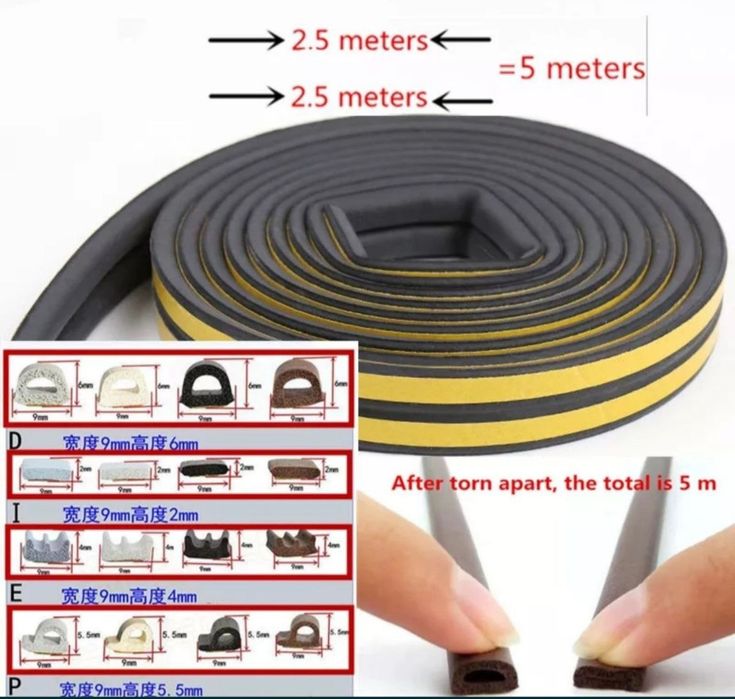Уплотнитель для окон и дверей