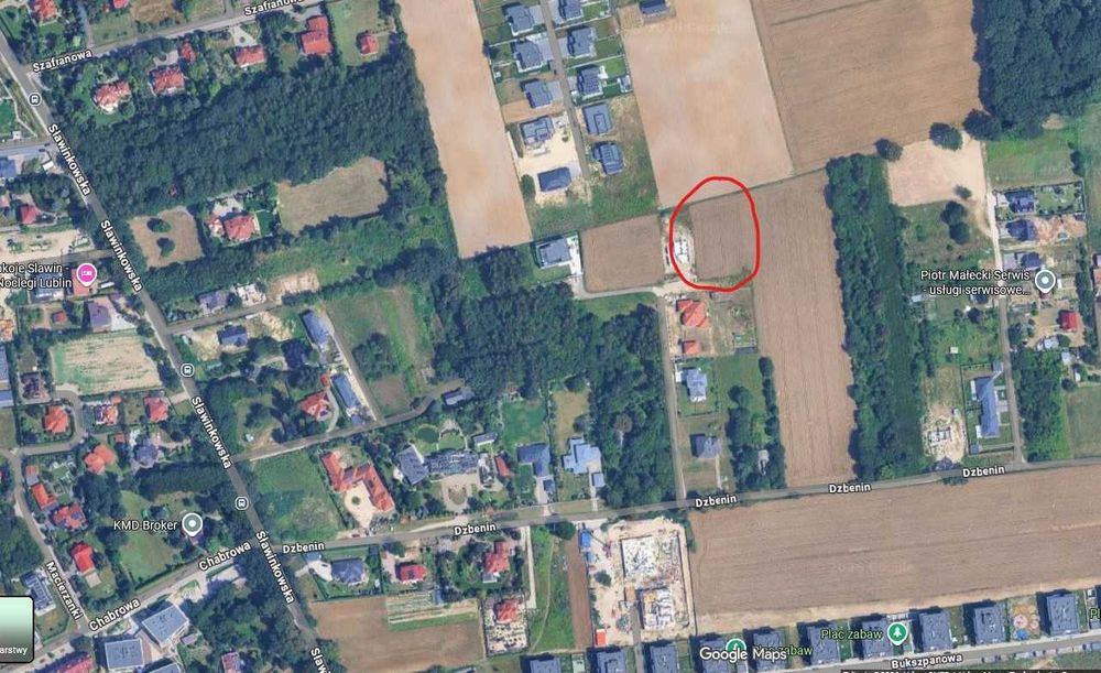 Działka budowlana 2366 m² | Lublin | Dzbenin | Sławinkowska - Widok 2