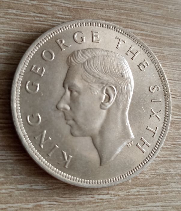 1 korona 1949, Nowa Zelandia, duże srebro