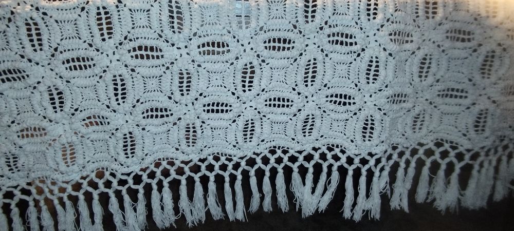 Cobertura de cama de solteiro renda à mao