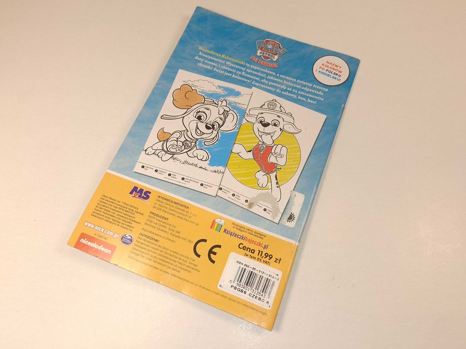 D174 Psi Patrol Numerkowe Kolorowanki Zestaw Z Pisakami Nowa
