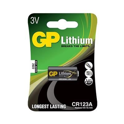 Bateria CR123A CR23 123A 3V 1400mAh GP Battery