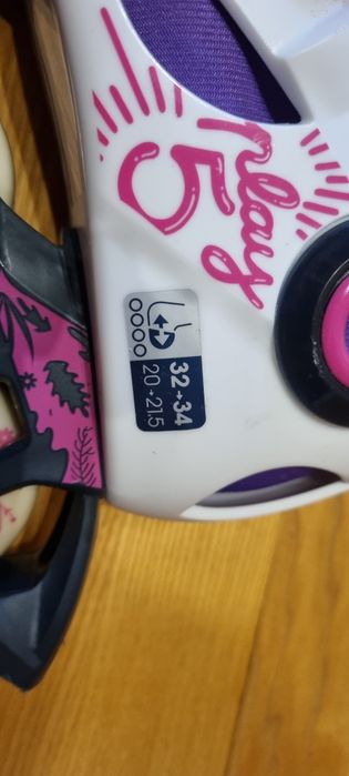 rolki Oxelo, rozmiar 32-34, regulowane, Decathlon