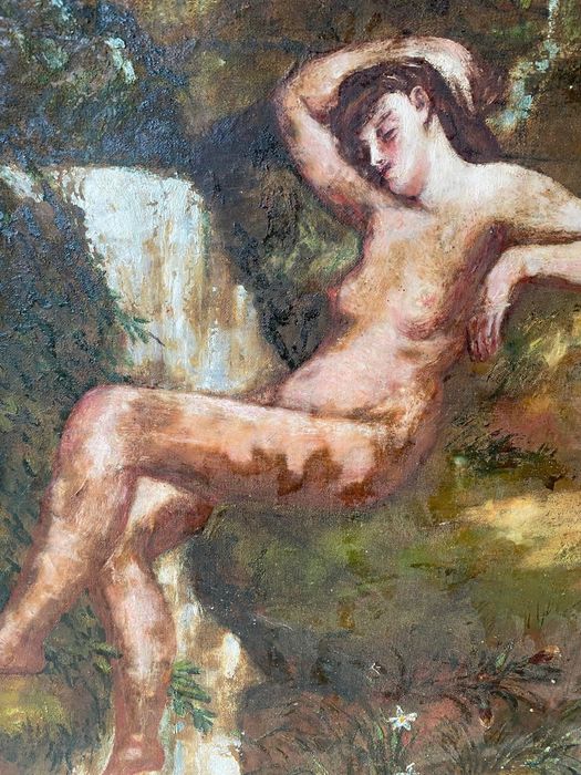 Obraz olejny XIX/XX w na płótnie 60x74 cm