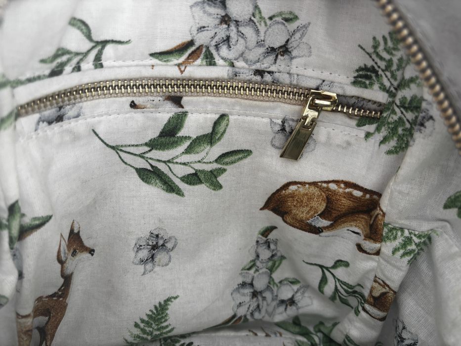 Plecak Zuzia Górska Mini BackPack, handmade, skóra naturalna, szary