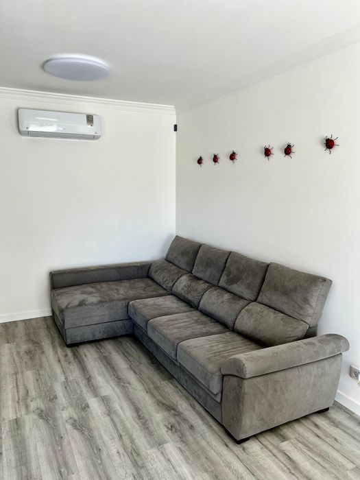 Chaise longue com arrumação PALA reversível 4 lugares vison