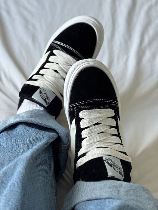 Vans Knu Skool кросівки чорні Ванс Кню скул НАЛОЖКА 36-44