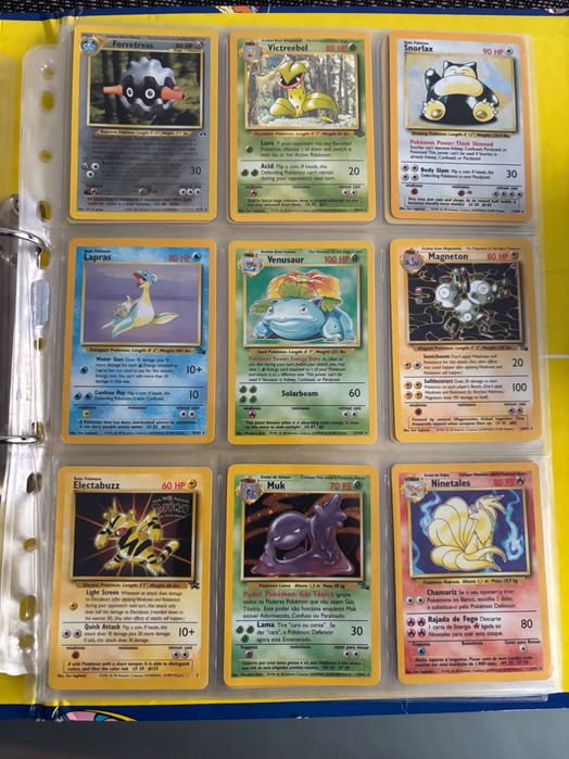 Coleção cartas pokemon Base Set