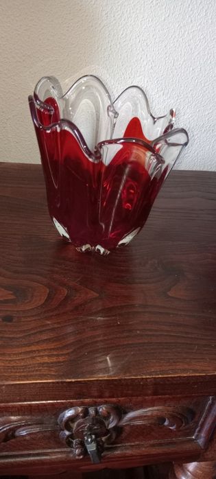 Vaso em vidro da Marinha Grande