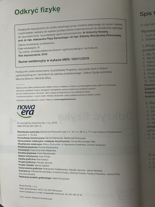 Odkryć fizykę 1. Nowa Era.