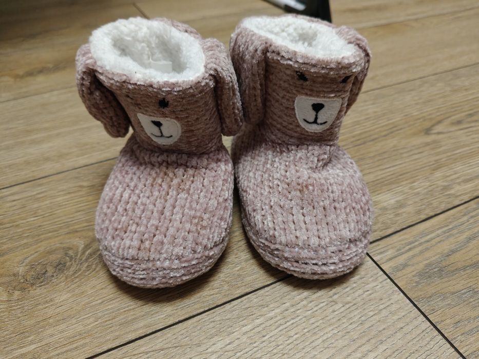 Kapcie dziecięce ocieplane