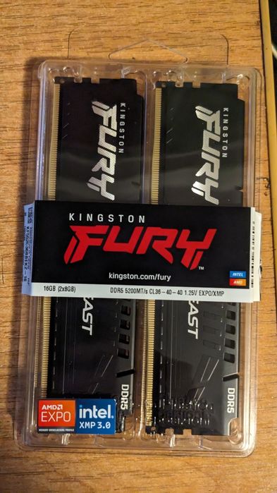 Продам комплект DDR5 2x8 5200 cl 36