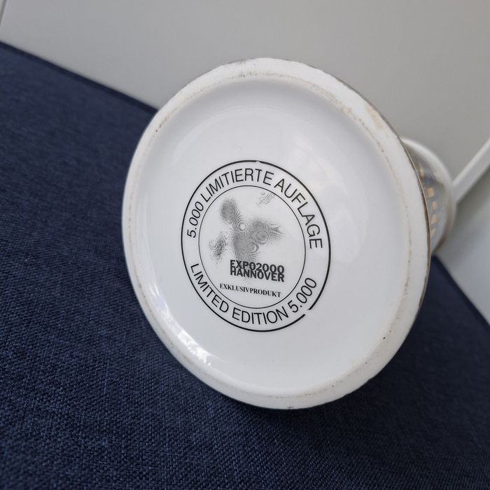 Kufel do piwa ceramiczny z pokrywką EXPO 2000 limitowana edycja