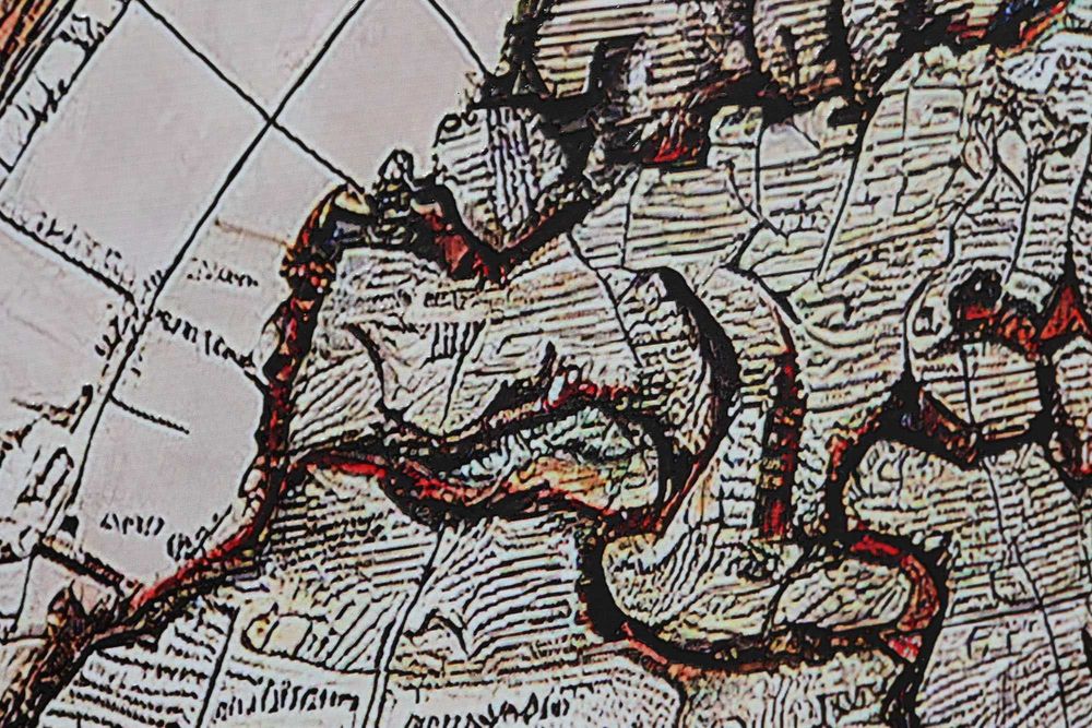 Quadro Mundo 180x120cm em vidro  By Arcoazul