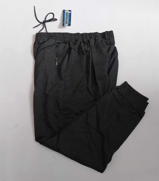 Spodnie męskie dresowe ze ściągaczami Dunauone Y-4777 r. 9XL pas do 148 cm