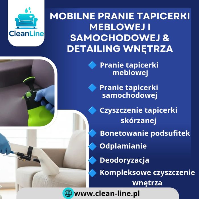 Mobilne Pranie Tapicerki Meblowej i Samochodowej | Detailing Wnętrz