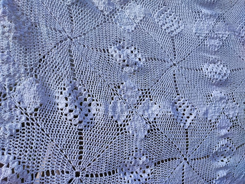 Скатертина, покривало, простирадло ручна робота крючок котон