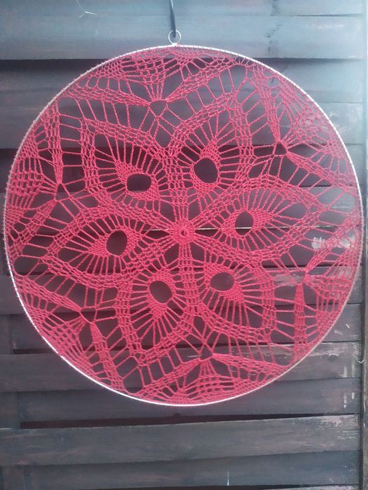 Mandala szydełkowa zawieszka ozdoba