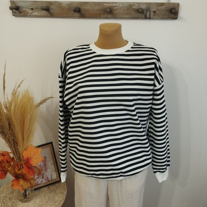 Bluza damska  Sinsay w paski S/M/L ocieplana oversize meszek nowa