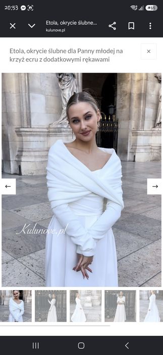 Etola ślubna rozmiar 44