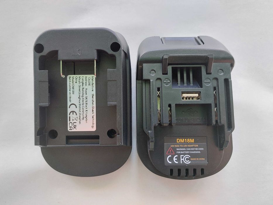 Перехідник MT20DL/DM18M з акб Makita/Dewalt/Milwaukee на інстр. Dewalt/Makita