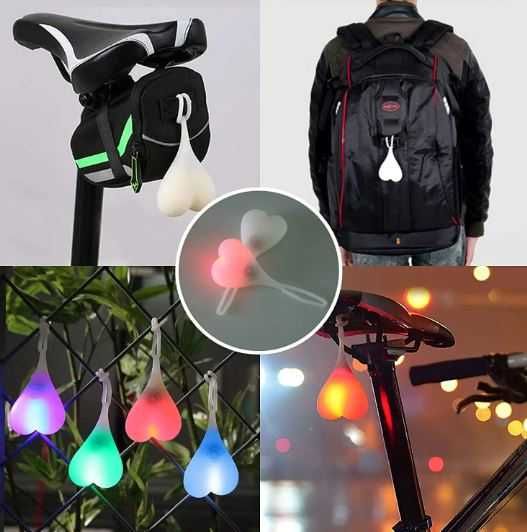 Luz traseira em forma de Testículo - Bicicletas
