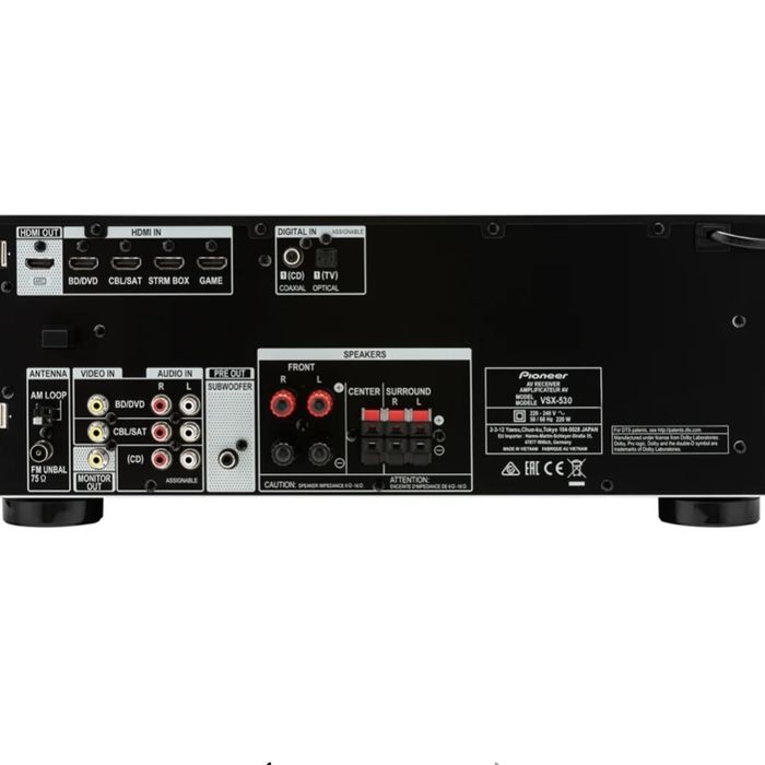 Pioneer recetor VSX-330-K + 5 colunas LG 5.1