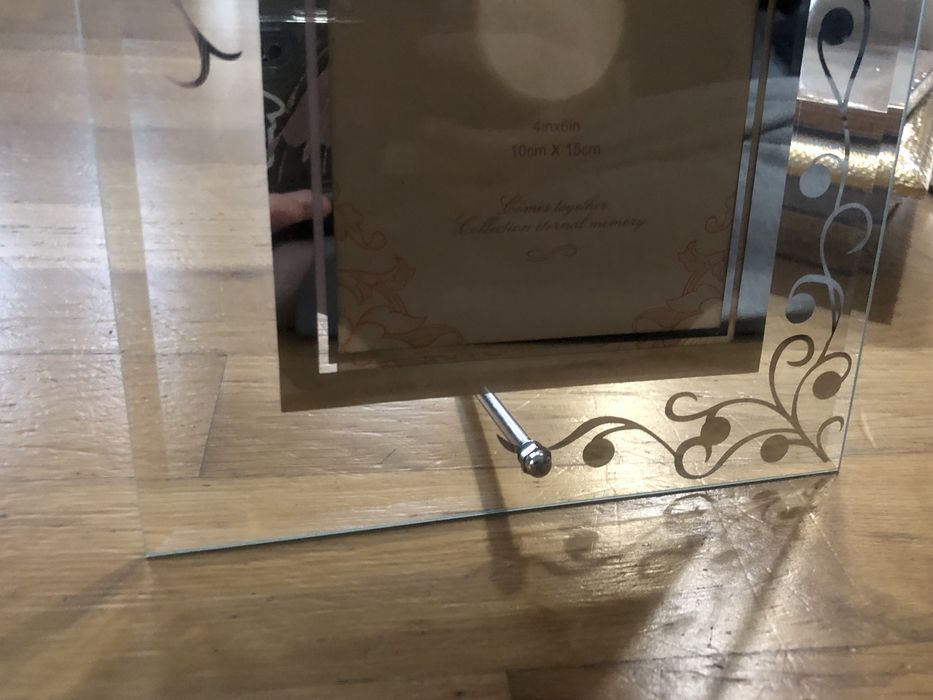 Szklana ramka na zdjęcia