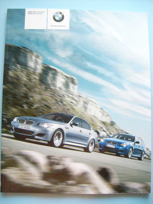 BMW M5 E60 Limousine / M5 E61 Touring 2008 prospekt 58 str., stan BDB