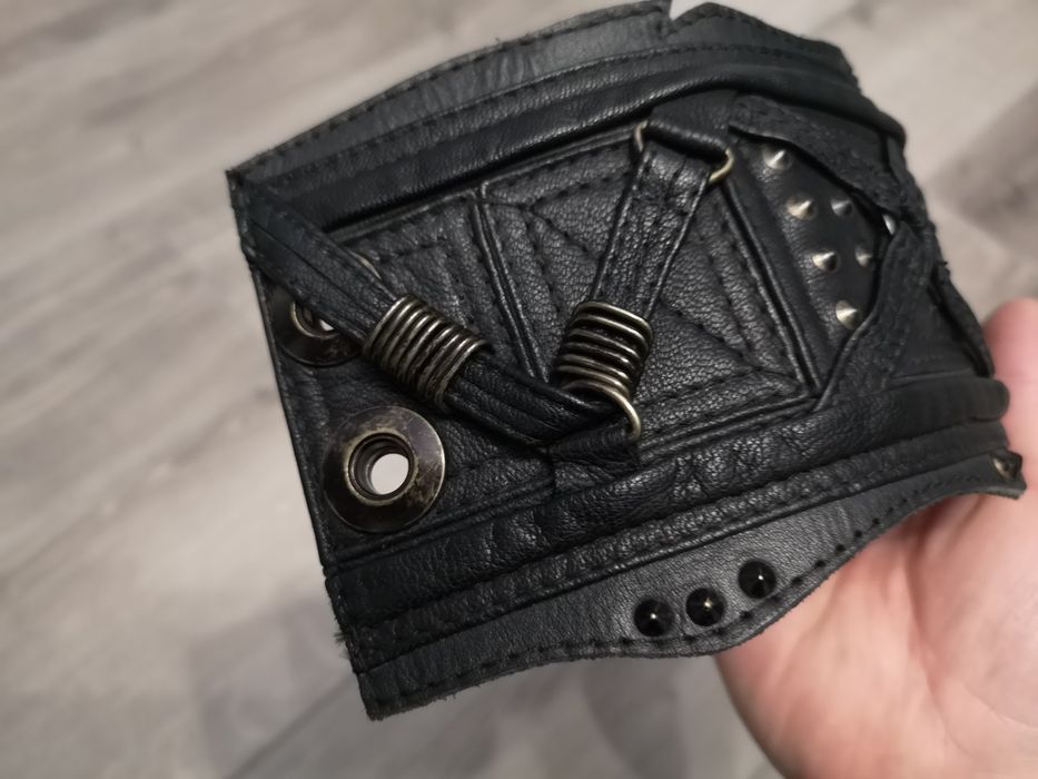 Skórzana bransoleta bransoletka Jungle Tribe rękodzieło unisex