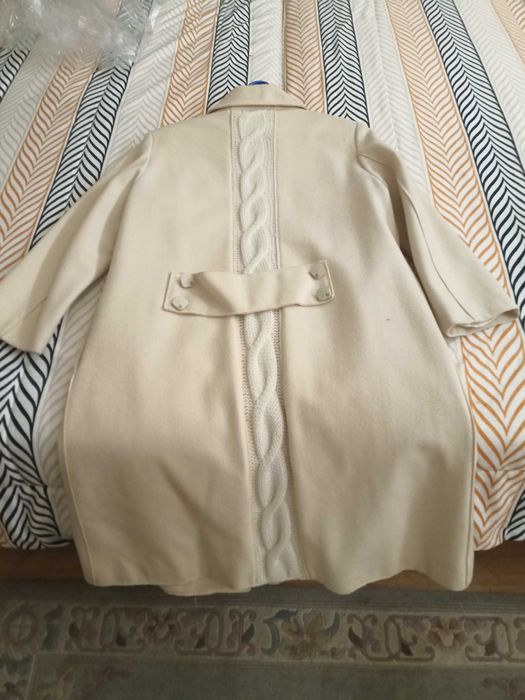 Casaco Comprido em Branco de "Laura Biagiotti" - Roma (Made in Italy)