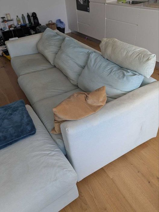 Sofá IKEA VIMLE de 3 lugares com pufe de arrumação
