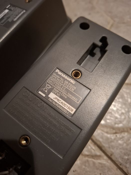 Panasonic 3 glosniki i subwoofer