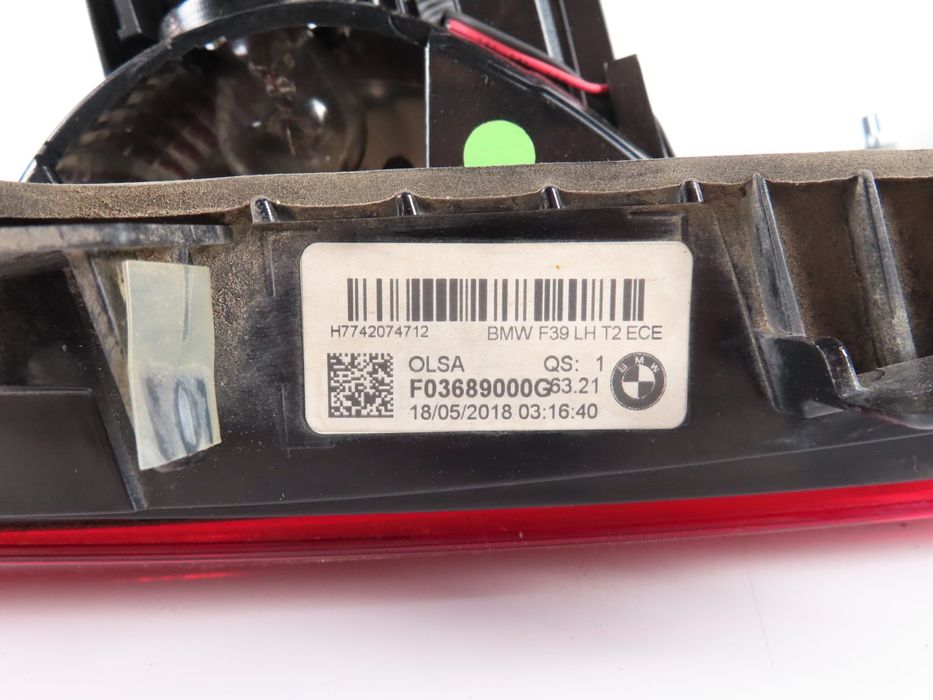 Farolim Da Mala Esquerdo Usado / Original Bmw X2 (F39) 63217420747