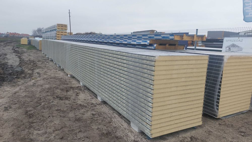 Płyta warstwowa ścienna 60mm RAL 9007 mikrofala I gat 16m/1m Dostawa