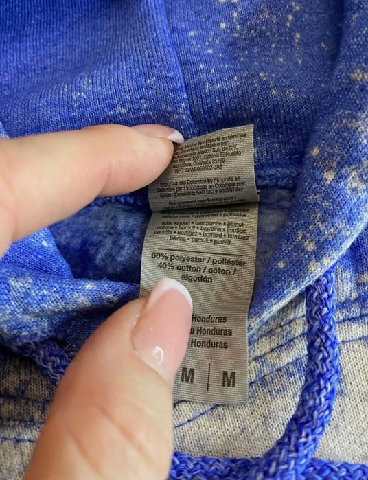 Чоловіча толстовка M Blue Pullover Fleece Gildan