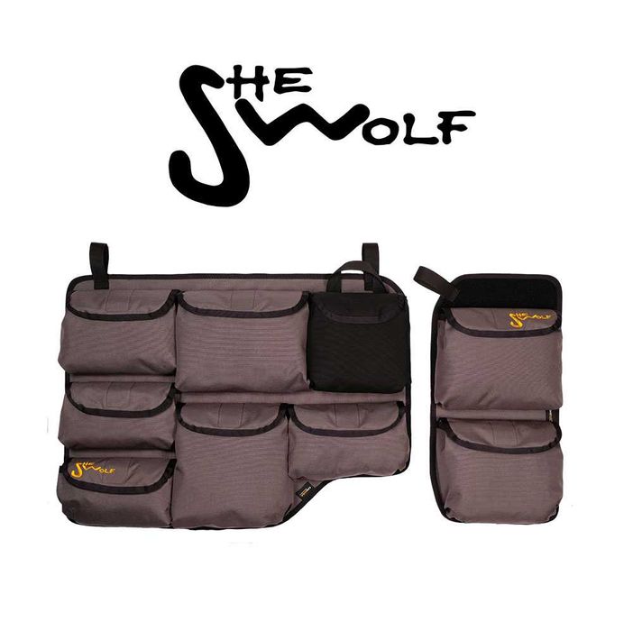 SHE-WOLF Organizer na szyby drzwi tył INEOS GRENADIER z torebką zrywką