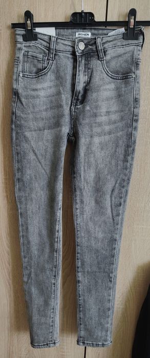 Spodnie szare skinny rurki