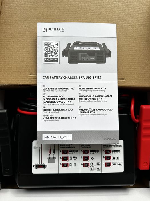 Потужний зарядний пристрій Ultimate Speed ULG 17 B2  12V дисплей