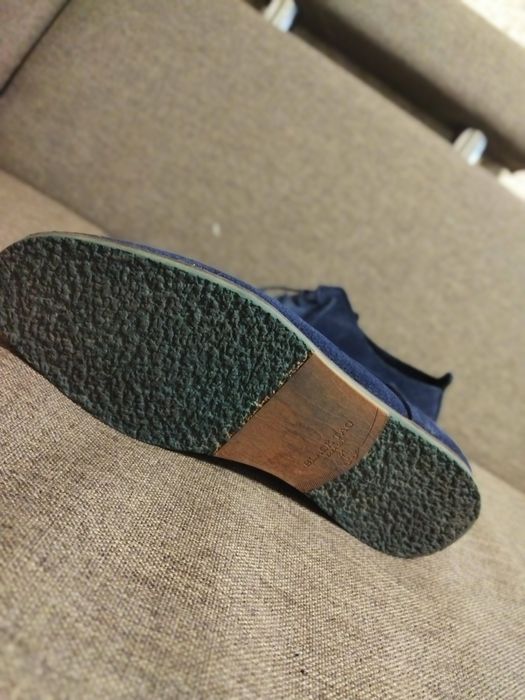 Туфлі шкіряні та замшеві, коричневі та сині