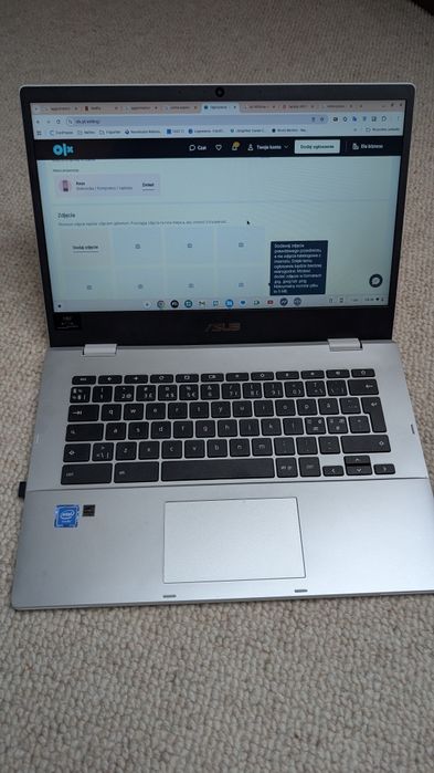 ASUS Chromebook CX1400CNA 14" / N3350 / 8GB RAM / Bateria 95% Stan BDB Wymiana