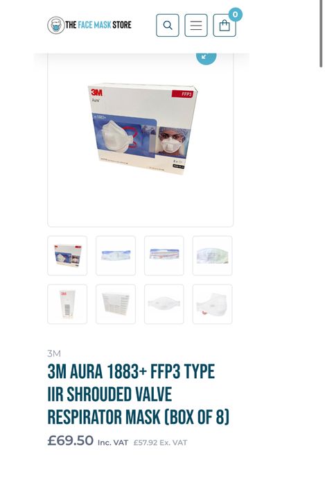 Акця! Маска 3M Aura FFP3 распиратор лепесток пелюстка  розпіратор